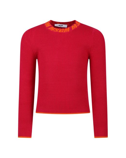 MSGM Red Pullover