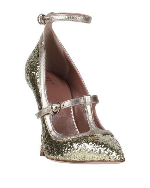 Red(v) Metallic Pumps Leather