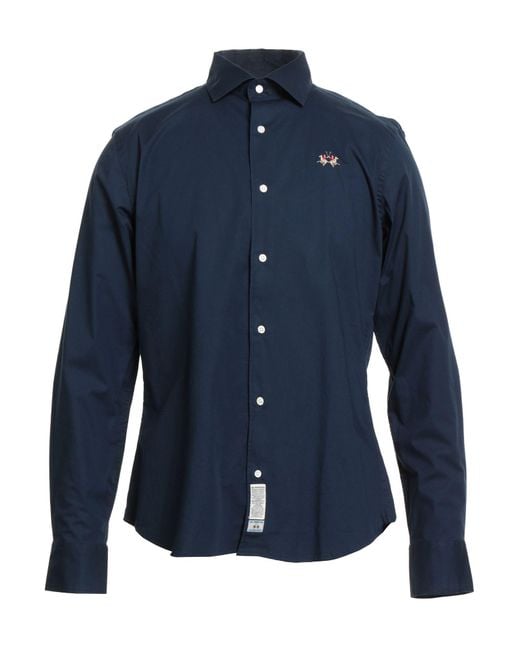 La Martina Blue Shirt for men