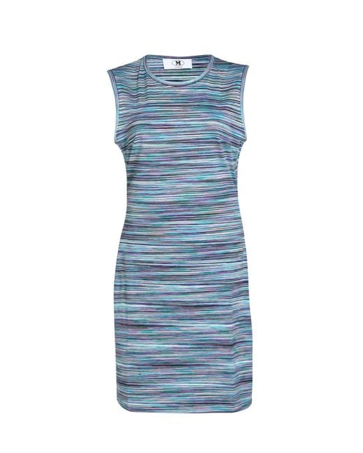 Missoni Blue Missoni Mini Dress Cotton