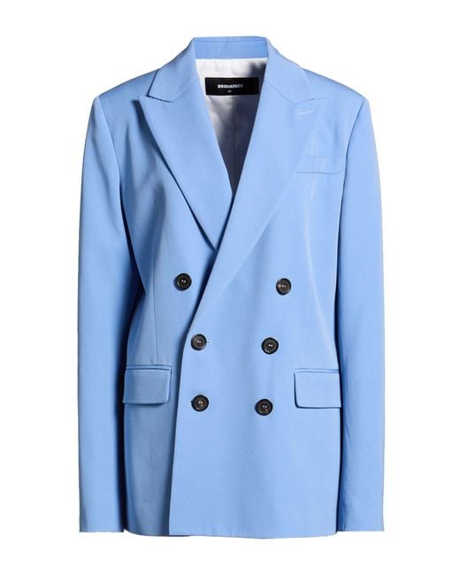 DSquared² Blue Azure Blazer Virgin Wool