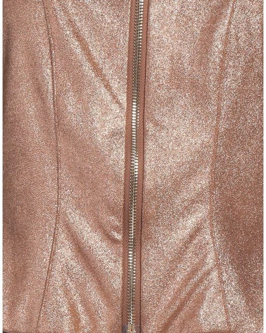 Siste's Brown Jacket Polyester, Elastane