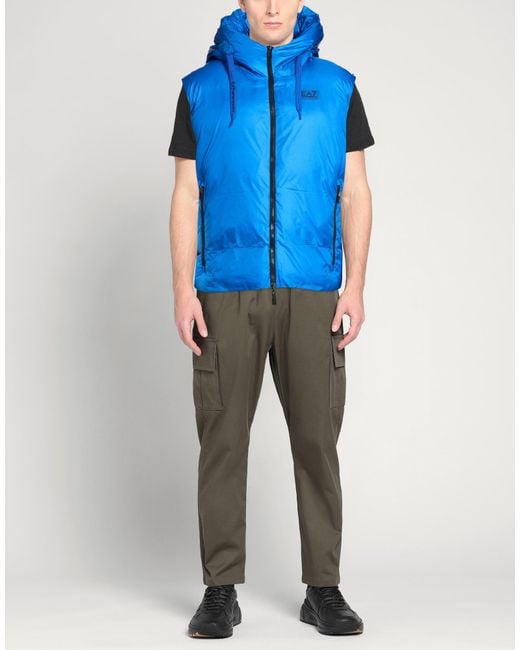 Chompa Sin Mangas EA7 de hombre de color Blue