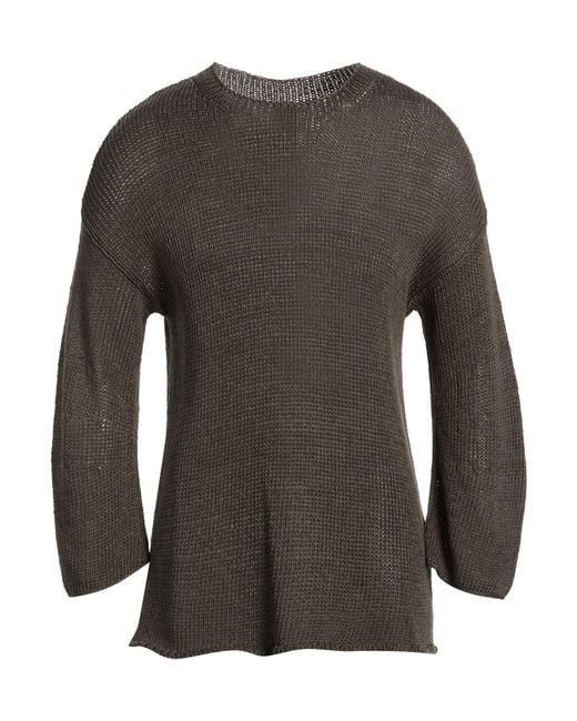 Forme D'expression Gray Dark Sweater Linen for men