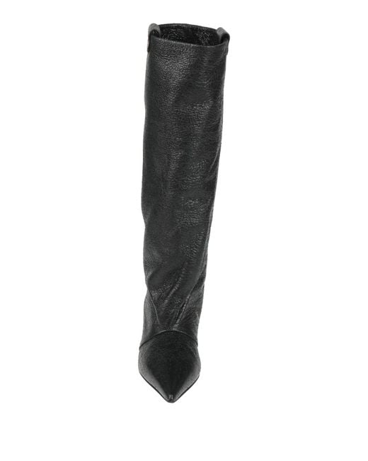 Lella Baldi Black Boot Leather