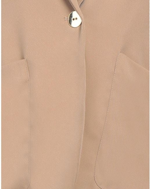 .., merci italia Natural Blazer Polyester, Viscose