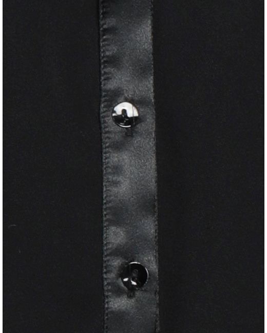 VIRNA DRÒ® Black Mini Dress Polyester, Elastane