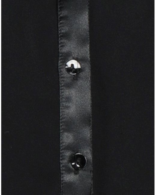 VIRNA DRÒ® Black Mini Dress Polyester, Elastane