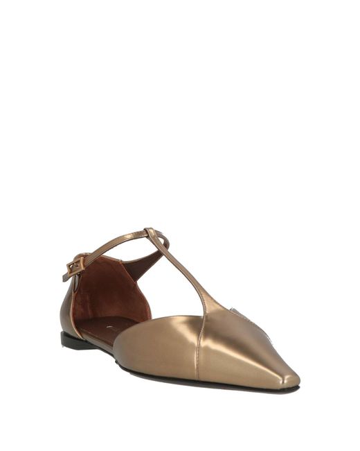 Max Mara Brown Ballet Flats