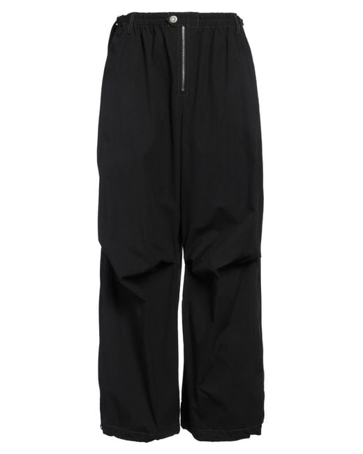 Dion Lee Black Pants Cotton, Polyamide, Elastane