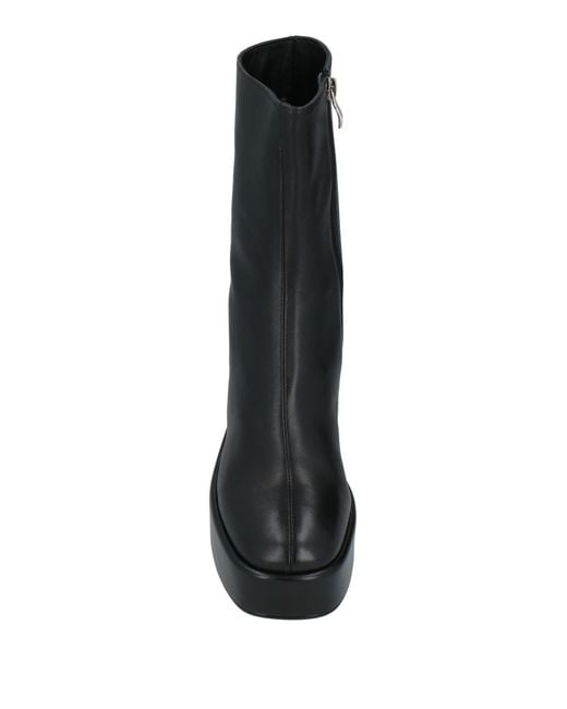 Jeannot Black Ankle Boots Leather