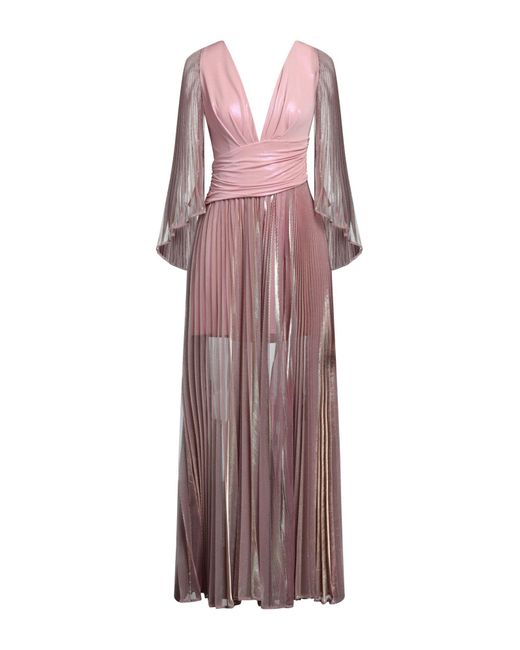 Babylon Antique Rose Maxi Dress Polyamide, Elastane, Metallic Fiber in ...