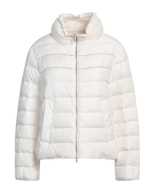 Peserico White Puffer Polyester, Nylon