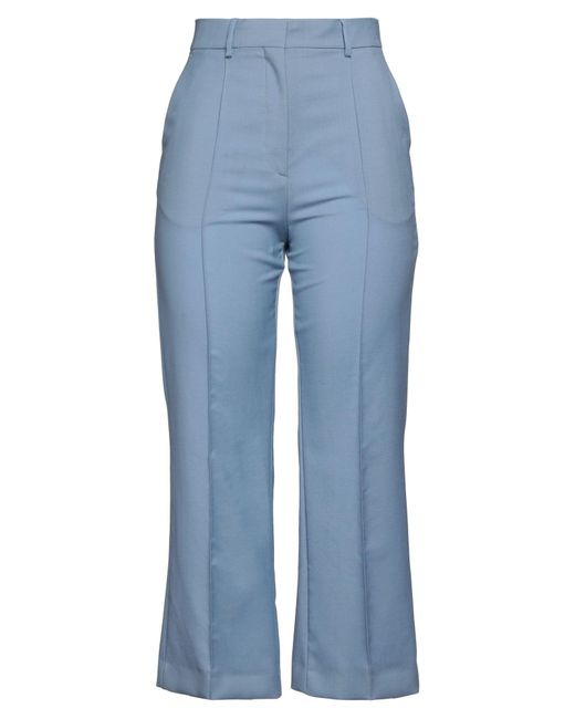 Lanvin Blue Pants Virgin Wool