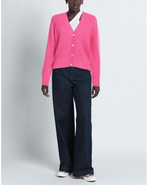 120% Lino Pink Cardigan