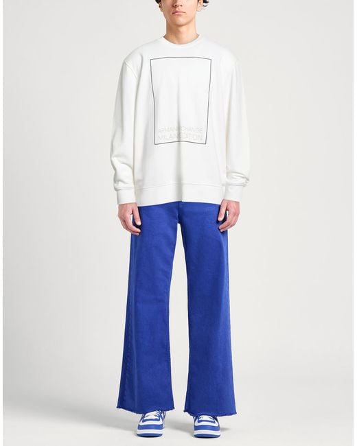 ARMANI EXCHANGE White Sweatshirt for men