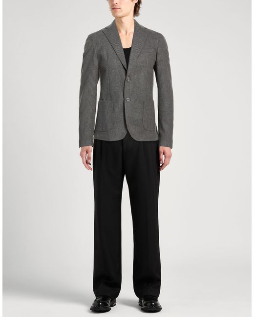 Imperial Gray Blazer Polyester, Viscose, Wool for men