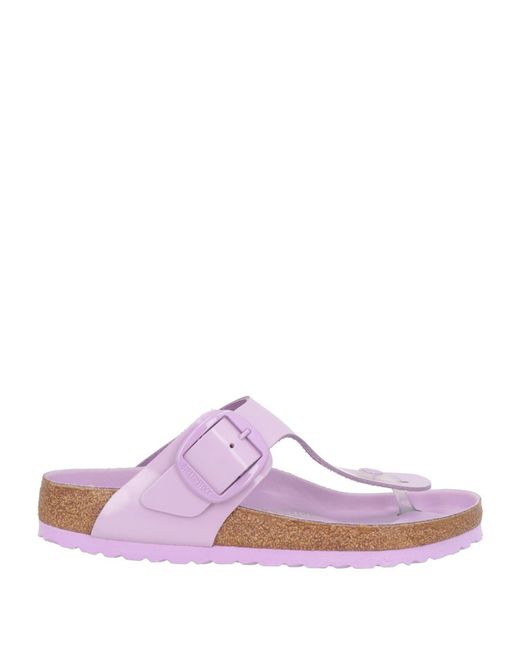 Birkenstock Purple Thong Sandal Leather