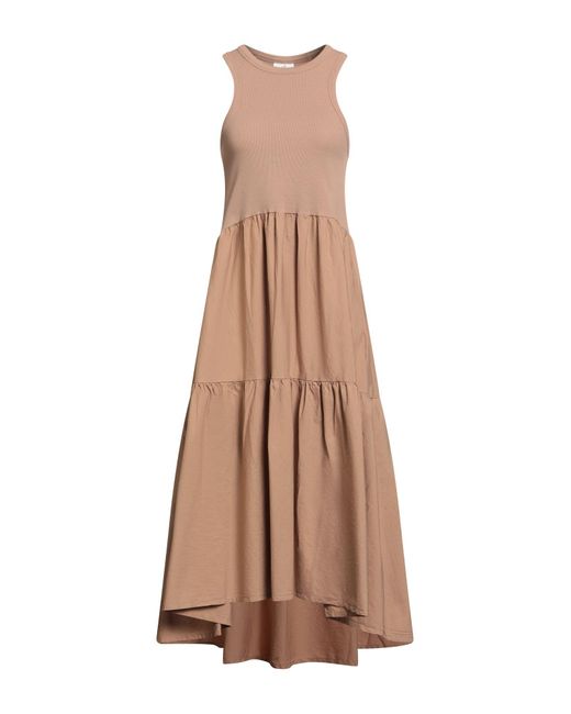 Deha Natural Midi Dress Cotton, Elastic Fibres