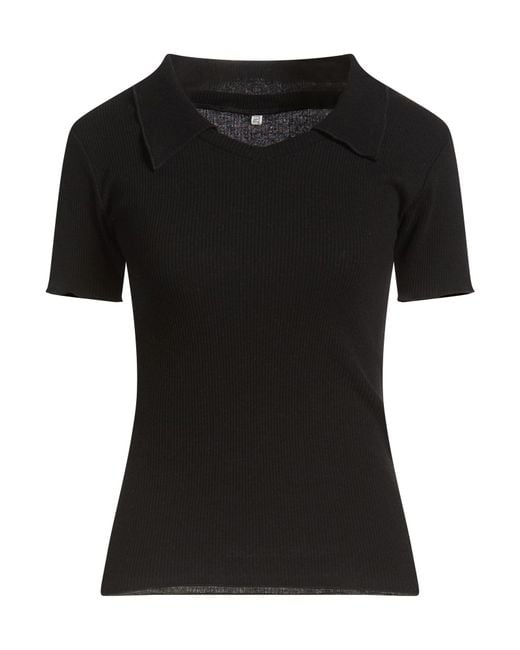 Baserange Black T-Shirt Recycled Cotton, Cotton