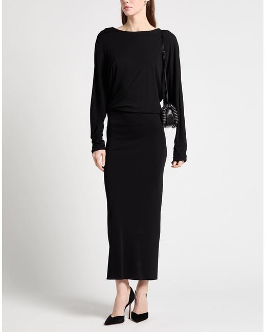 Khaite Black Maxi Dress