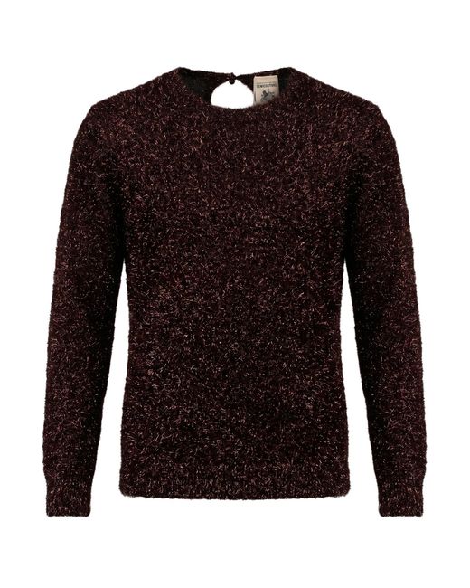 Semicouture Black Sweater Polyester, Polyamide