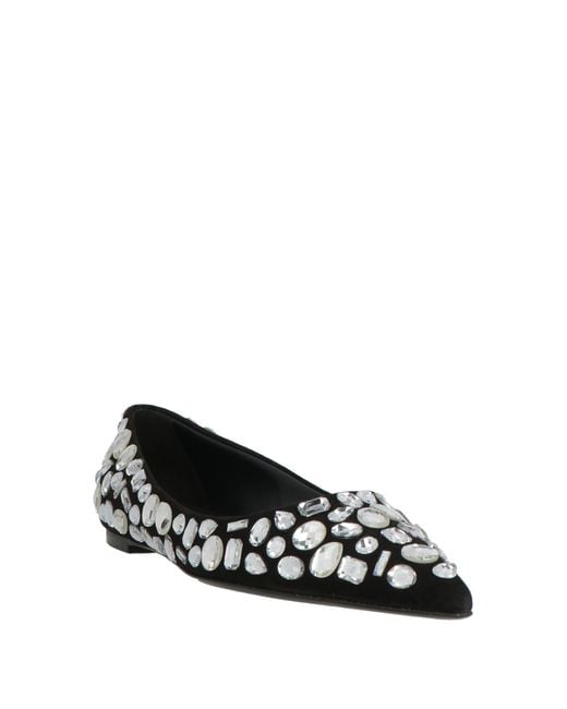Dolce & Gabbana White Ballet Flats Leather