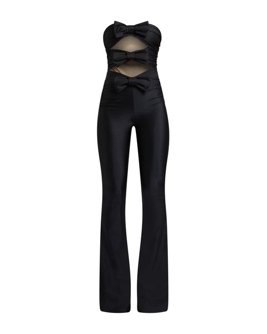 Aniye By Black Bow-Detailed Two-Tone Jumpsuit