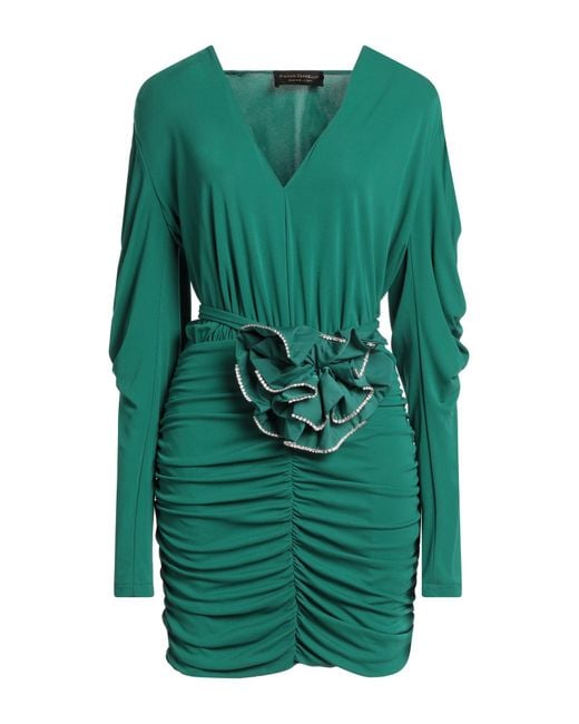 SIMONA CORSELLINI Green Mini Dress