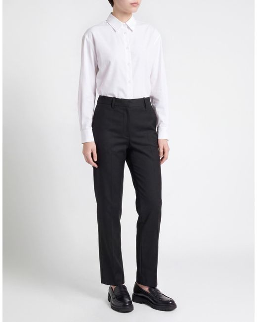 By Malene Birger Black Pants Recycled Polyester, Viscose, Elastane