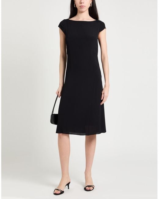 Patrizia Pepe Black Midi-Kleid