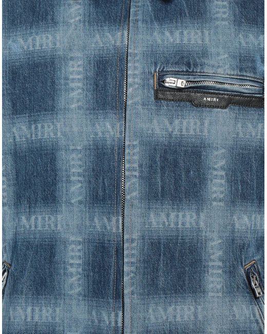 Amiri Blue Denim Outerwear for men