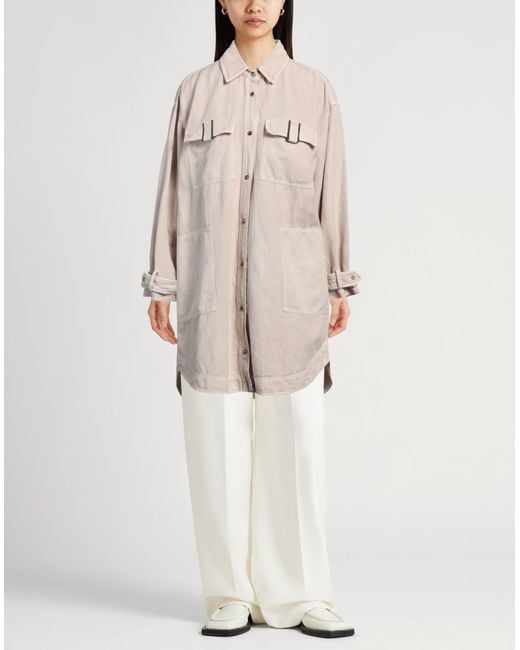 Brunello Cucinelli Natural Embellished Denim Jacket