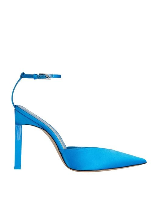 The Attico Blue Azure Pumps Textile Fibers