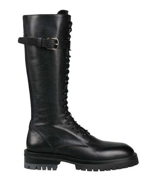 Ann Demeulemeester Black Boot Leather for men