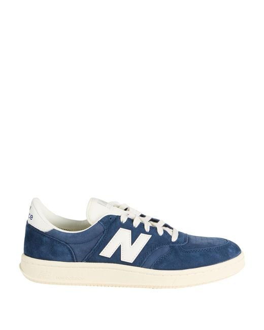 New Balance Blue Ct500 Sneakers Leather, Textile Fibers for men