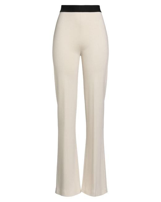 SEVENTY VENEZIA Natural Cream Pants Viscose, Virgin Wool, Elastane