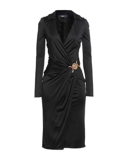 Versace Black Midi Dress