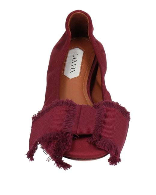 Lanvin Red Ballet Flats