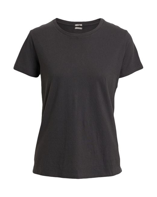 Massimo Alba Black T-Shirt Cotton