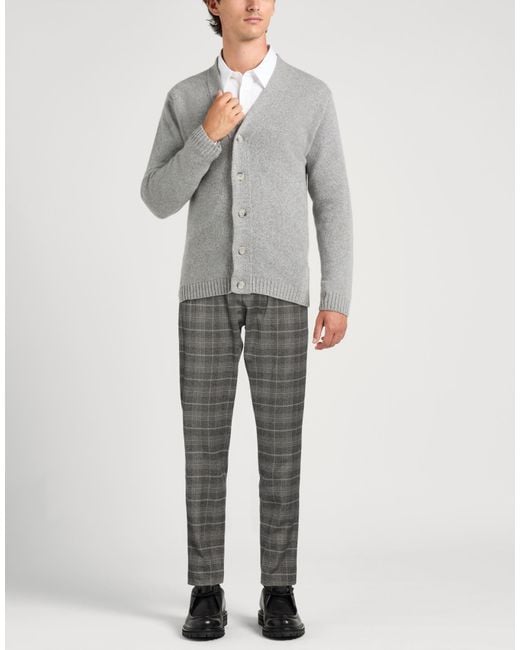 Harmont & Blaine Gray Khaki Pants Cotton, Polyester, Elastane for men