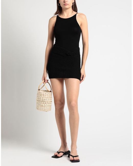 The Mannei Black Mini Skirt