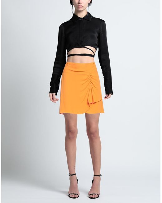 Patrizia Pepe Orange Mini Skirt
