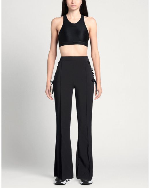 Elisabetta Franchi Black Pants Polyester, Elastane
