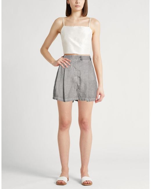 120% Lino Gray Shorts & Bermuda Shorts