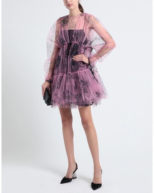 Philosophy Di Lorenzo Serafini Purple Mini Dress