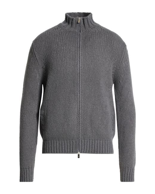 Fedeli Gray Cardigan for men
