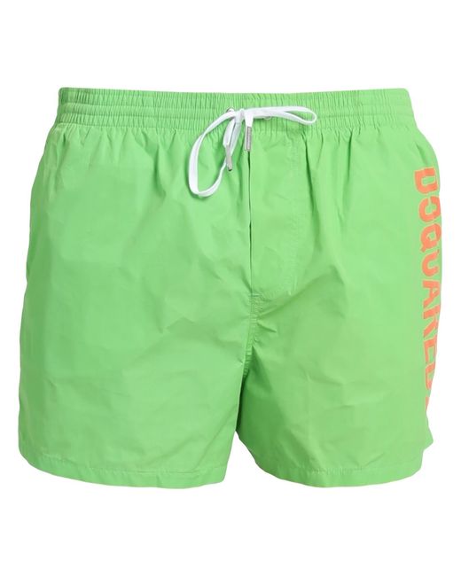 DSquared² Green Swim Trunks for men