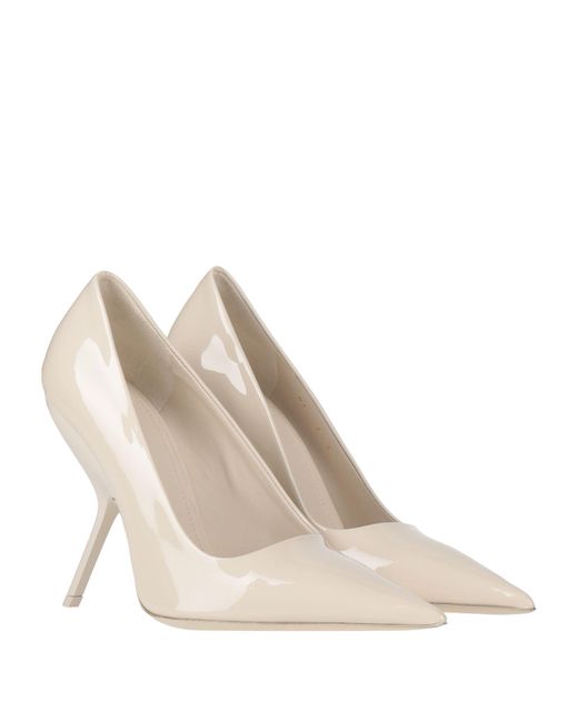 Ferragamo White Eva X5 Ivory Pumps Leather