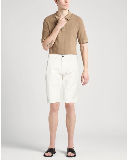 Baldinini White Shorts & Bermuda Shorts for men